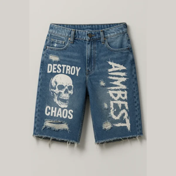 Denim Shorts – Distressed Streetwear Edition